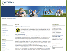 Tablet Screenshot of meditech-roentgensysteme.de
